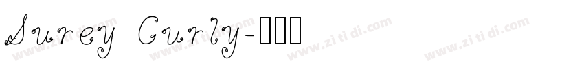 Surey Curly字体转换